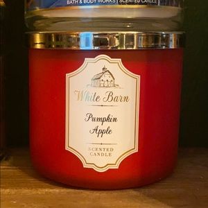 New Bath & Body Works Pumpkin Apple 3 Wick Candle